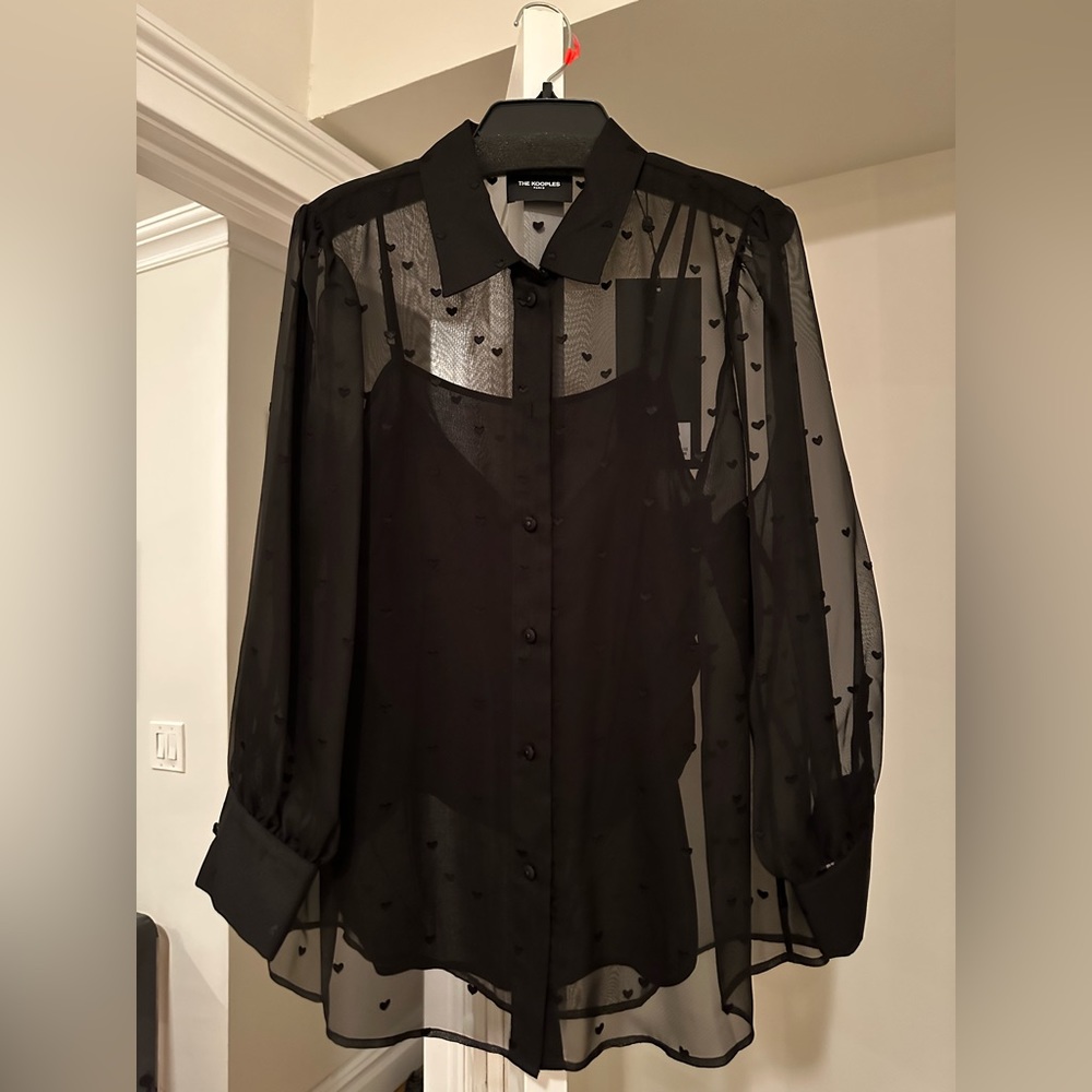 The Kooples Tiny Hearts Blouse